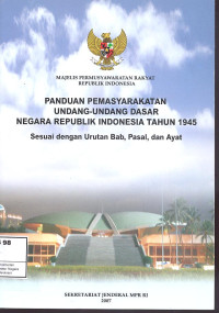 Image of Panduan Pemasyarakatan Undang-Undang Dasar Negara Rwepublik Indonesia Tahun 1945 Dan Ketetapan Majelis Permusyawaratan Rakyat Republik Indonesia