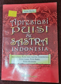 Image of Apresiasi Puisi dan Sastra Indonesia
